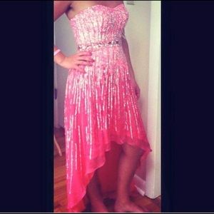 Pink Sherri Hill Prom Dress